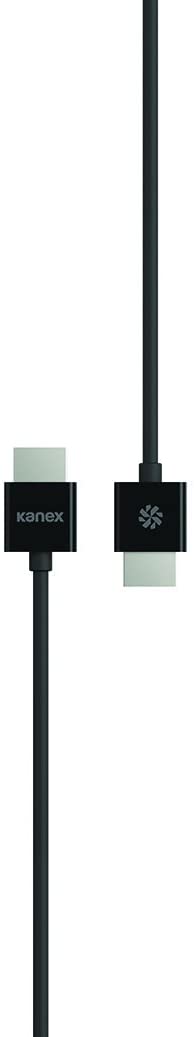 Kanex Thin High Speed HDMI Cable 3 Feet (1.2 Meter) Black - Supports 1080p and up to 4K Resolutions