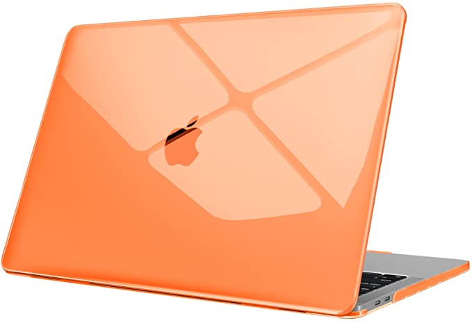 Fintie Case for MacBook Pro 13 Inch A2338(M1) A2251 A2289 A2159 A1989 A1706 A1708 - Snap On Hard Shell Case Cover for MacBook Pro 13 2016-2020 Release with/Without Touch Bar, Crystal Orange