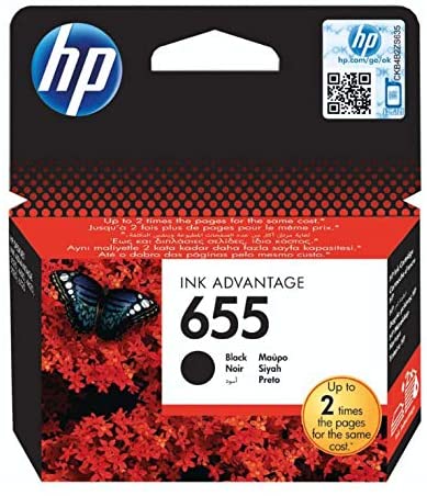 Full Set HP 655 Ink Cartridges (Black, Cyan, Magenta and Yellow)