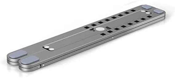 JMT Laptop Stand Foldable Aluminium Alloy Tablet Stand Bracket Laptop Holder Compatible with MacBook Pro Notebook (Grey,L Size)