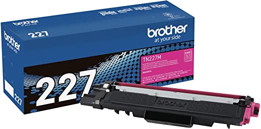 Brother Genuine TN227M, High Yield Toner Cartridge, Replacement Magenta Toner, Page Yield Up to 2,300 Pages, TN227, Amazon Dash Replenishment Cartridge