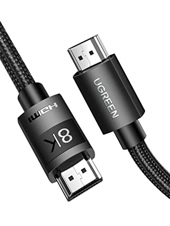 UGREEN 8K HDMI Cable, Ultra HD High-Speed 48Gbps HDMI 2.1 Cord, Support 8K@60Hz, 4K@120Hz, eARC Dynamic HDR Dolby Vision for MacBook 2021 Pro PS5, PS4, Nintendo Switch, Samsung TV, Roku Braided -3M
