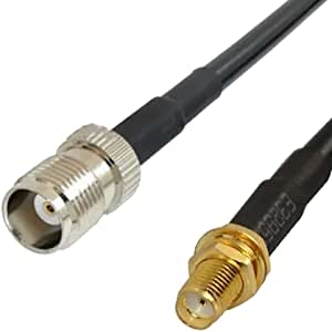 OHM - TNC female To SMA female cable RG58 50ohm 1 Meter length