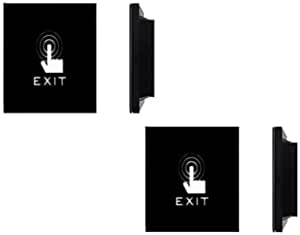 Exit Button Finger Touch