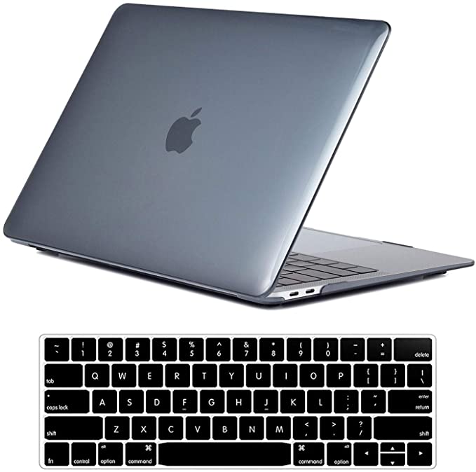 Compatible with MacBook Pro 13 inch Case 2020 A2338 M1 A2289 A2251 A2159 A1989 A1706 A1708 DTangLsm Laptop Plastic Hard Shell Case&Keyboard Cover for 13'' Mac Pro w/Touch Bar 2020-2016 Release, Black