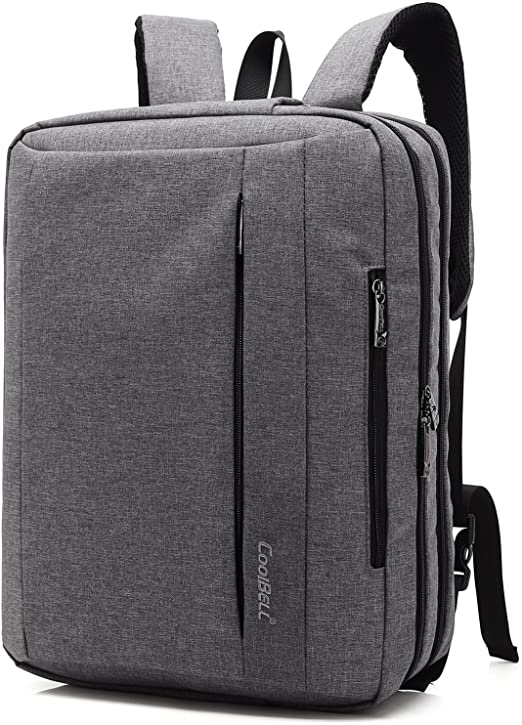 CoolBELL Convertible Laptop Messenger Bag Oxford Cloth Shoulder Bag Backpack Multi-Functional Briefcase