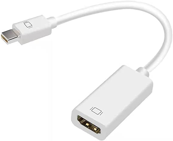 Mini DisplayPort to HDMI Adapter, 4K Mini DP(Thunderbolt) to HDMI Converter Full HD 1080p, Ultra HD, White