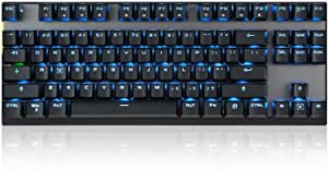 Motospeed 2.4GHz Wireless/USB Wired Mechanical Keyboard 87Keys Led Backlit Red Switches Type-C Gaming Keyboard for Gaming and Typing,Compatible for Mac/PC/Laptop