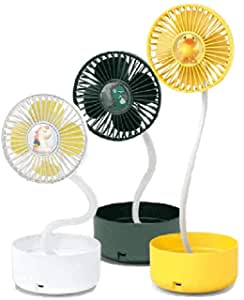 Mini Folding Fan Powered Battery Powered 3 Speed - USB - Multicolored