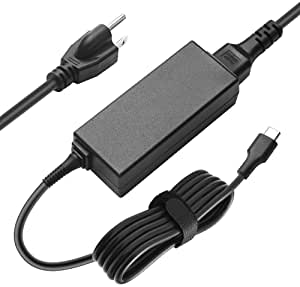 USB Type C AC Charger Fit for Samsung Chromebook 4 4+ Plus XE350XBA XE310XBA w16-030n1a Laptop USB C Charging Cable Power Supply Adapter Cord 45 Watts