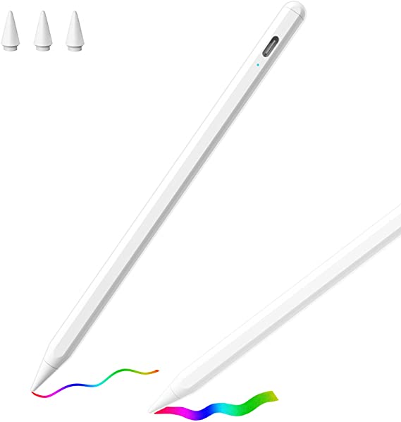Stylus Pen for iPad 7th Air Pro , Active Pen with Palm Rejection Compatible with 2018-2020 Apple iPad 8th 7th 6th Generation, iPad Pro 11-12.9 Inch, Mini 5th, iPad Air 4th 3rd Gen