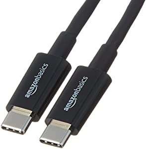 AmazonBasics USB Type C to USB Type C Cable - 9 feet (2.7 Meters) - Black