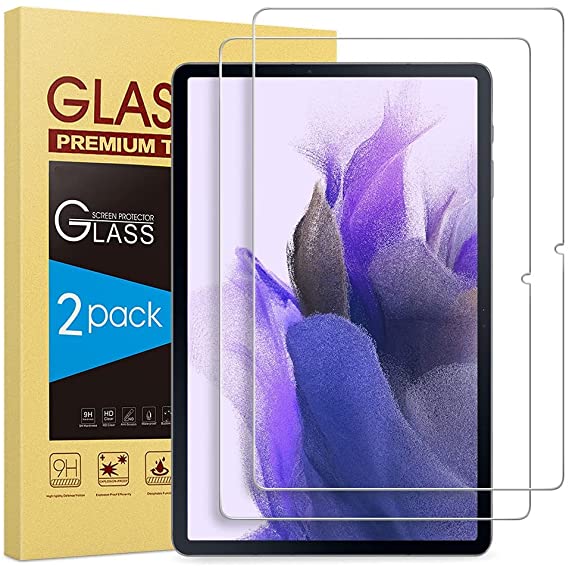 [2 Pack] Screen Protector for Samsung Tab S8 (2022)/Tab S7 (2020) 11" (X700/X706/T870/T875/T878), Tempered Glass/S Pen Compatible/Anti-Scratch/Bubble Free (Tab S8/S7, Clear)