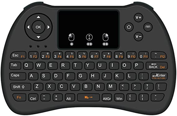 eWINNER H9 Mini Handheld Keyboard with Touchpad Work 2.4GHz Wireless Multi-Media Portable Keyboard Air Remote Mouse Fly Remote Control for Gaming PC Notebook Smart TV HTPC Android TV Box