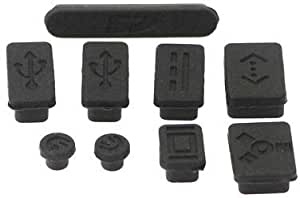 Silicone Anti-dust Plug Cover Stopper For Macbook Pro 13 15 Air - Black