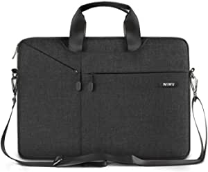 Wiwu Men and Women Briefcase Sleeve Case Bag for 15.6 Inch Laptop (Black)