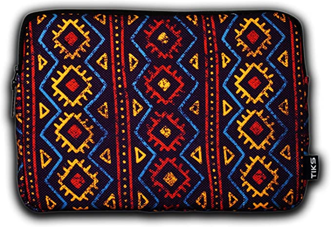 TIKS African Pattern Printed Labtop Bag 13-14 Inch - Multi Colour
