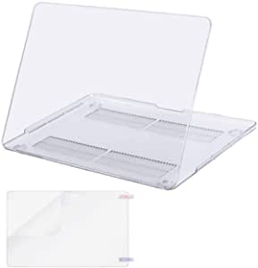Plastic Hard Case Shell Cover with Screen Protector for est Macbook Pro 13 Inch with/without Touch Bar and Touch ID Macbook Pro 13 (A1706 / A1708) Clear MO- -13MBP-Crystal