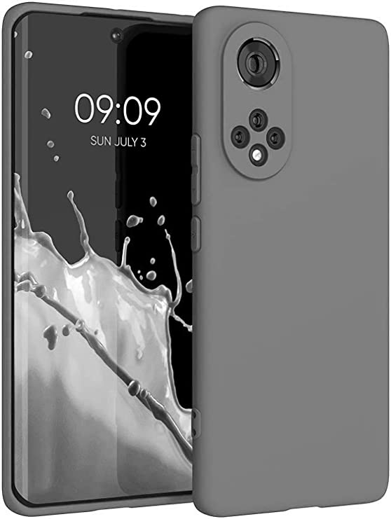 Case Compatible with Honor 50 / Huawei nova 9 Liquid Silicone Case Protector Camera Soft TPU Slim Back Cover (Gray)