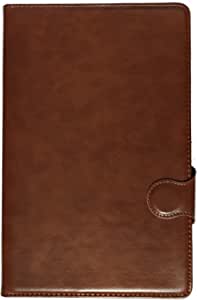 Flip Leather Case For Samsung Galaxy Tab S6 Lite ( P610 - P613 - P615 - P619) ( 2020 - 2022 ) ( 10.4 inch ) ( Brown )