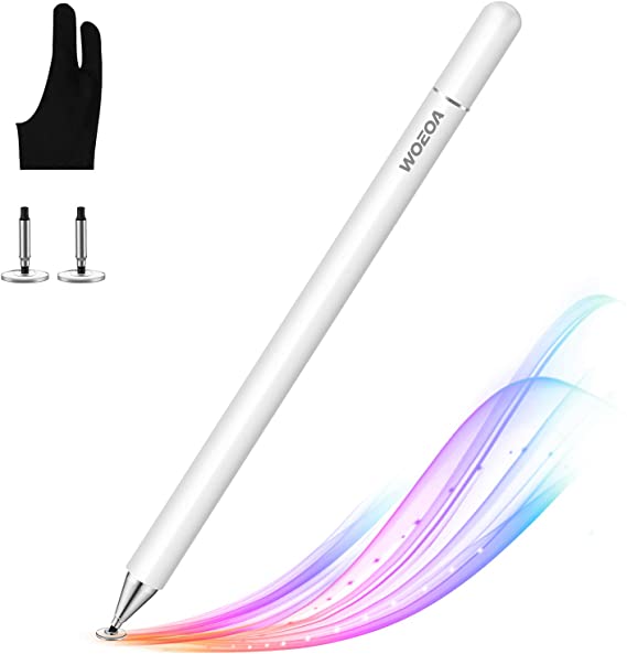 Stylus Pens for Touch Screens iPad Pencil, WOEOA Capacitive Pencil for iPhone/iPad Pro/Mini/air/Android/Microsoft/Surface/Samsung Galaxy Tablet Or Kids Scrolling Drawing,with Artist Glove