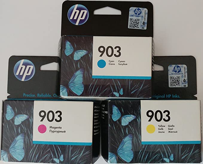 HP 903 Cyan/Magenta/Yellow Original Ink Cartridges for HP Officejet 6950, HP Officejet Pro 6960 6970