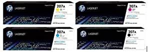 HP Original Toner Multipack 207A (1 x W2210A W2211A W2212A W2213A) for HP Color Laserjet Pro M255 M282 M283