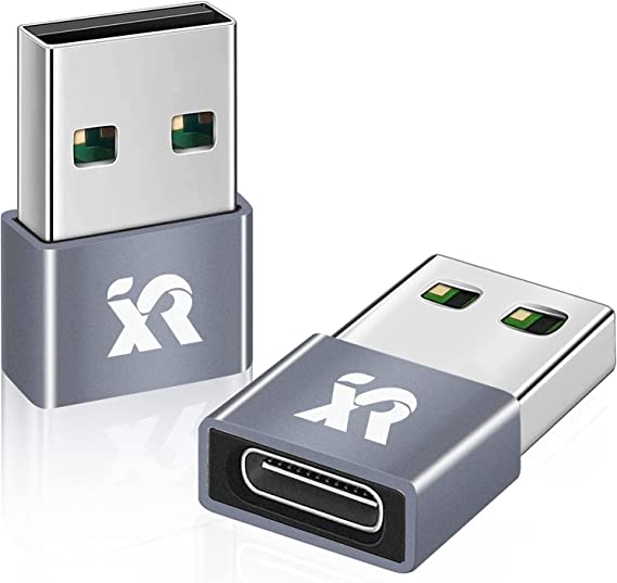 USB C Female to USB Male Adapter 2Pack, Type C to USB A Adapter Converter Charger Plug Power Charging Cable Socket for iPhone 13 12 Pro Max/Mini/11/10/XR/X/XS/SE 2020,Samsung S21/S20 21 20 A32 A52