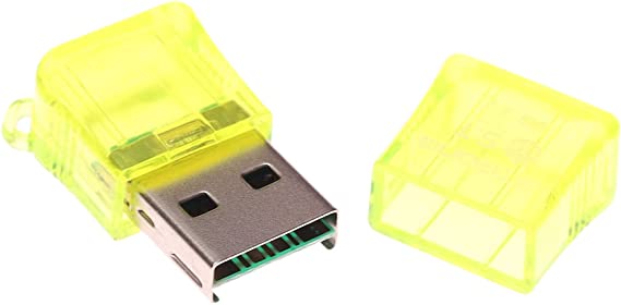 SDHC Micro Card Reader 1 Port - Yellow 222